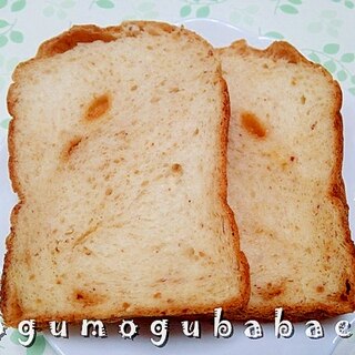 ＨＢで作る☆キャラメルピーナッツ食パン